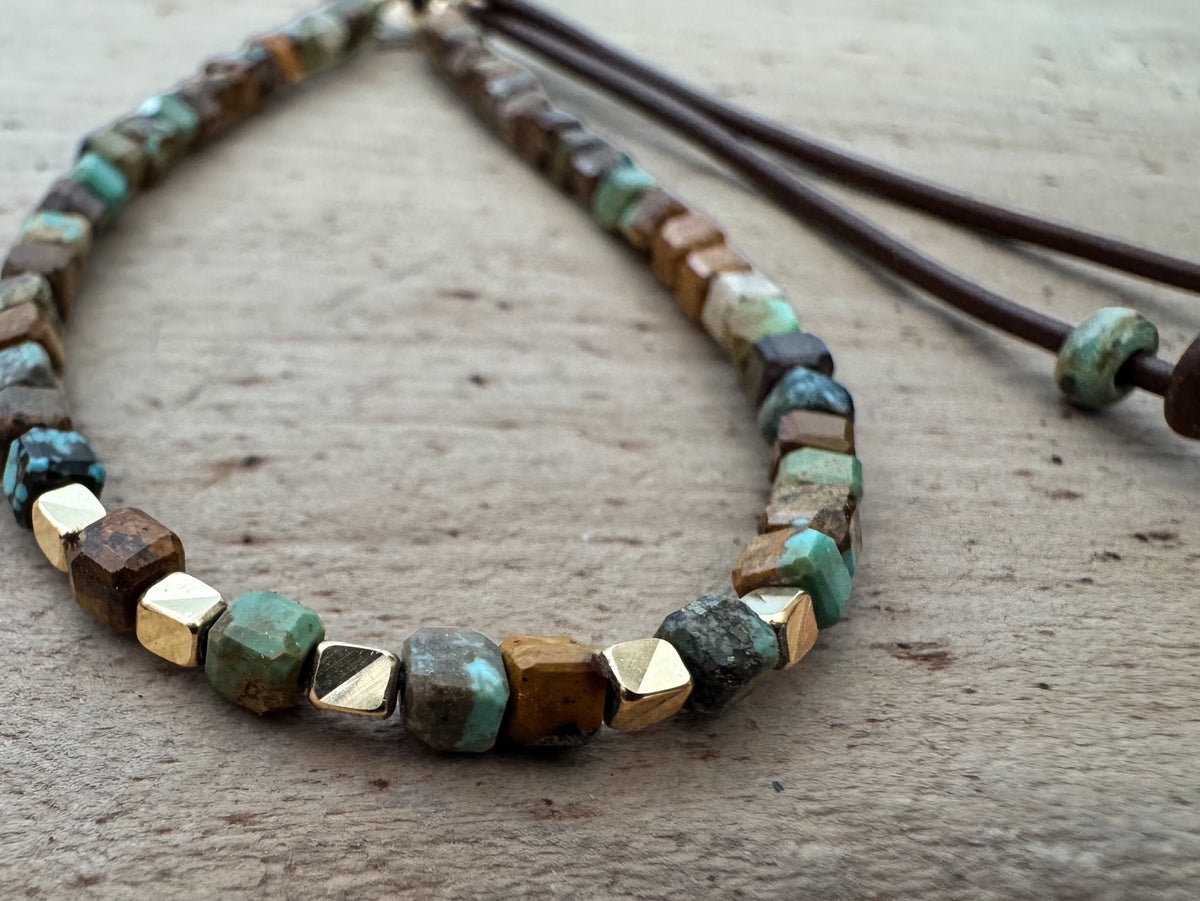 Bracelet Or et Turquoise