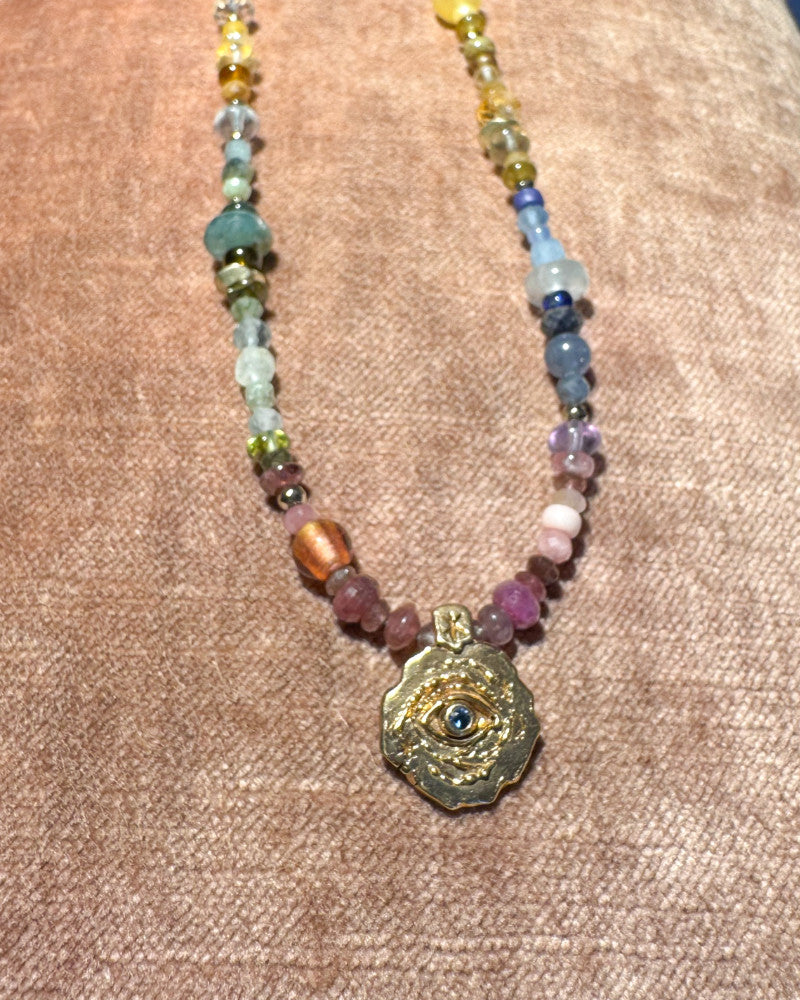 Cosmic eye necklace