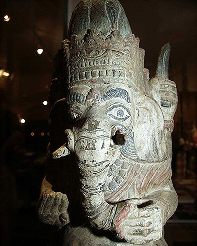 Wooden Ganesh statue