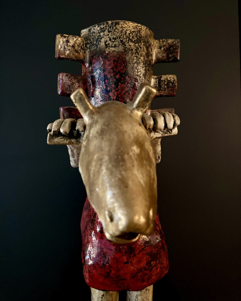Cavalier rouge masqué