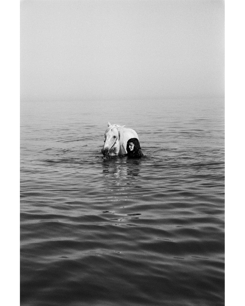 [Camargue, swimming] - Hans Silvester, silver gelatin print
