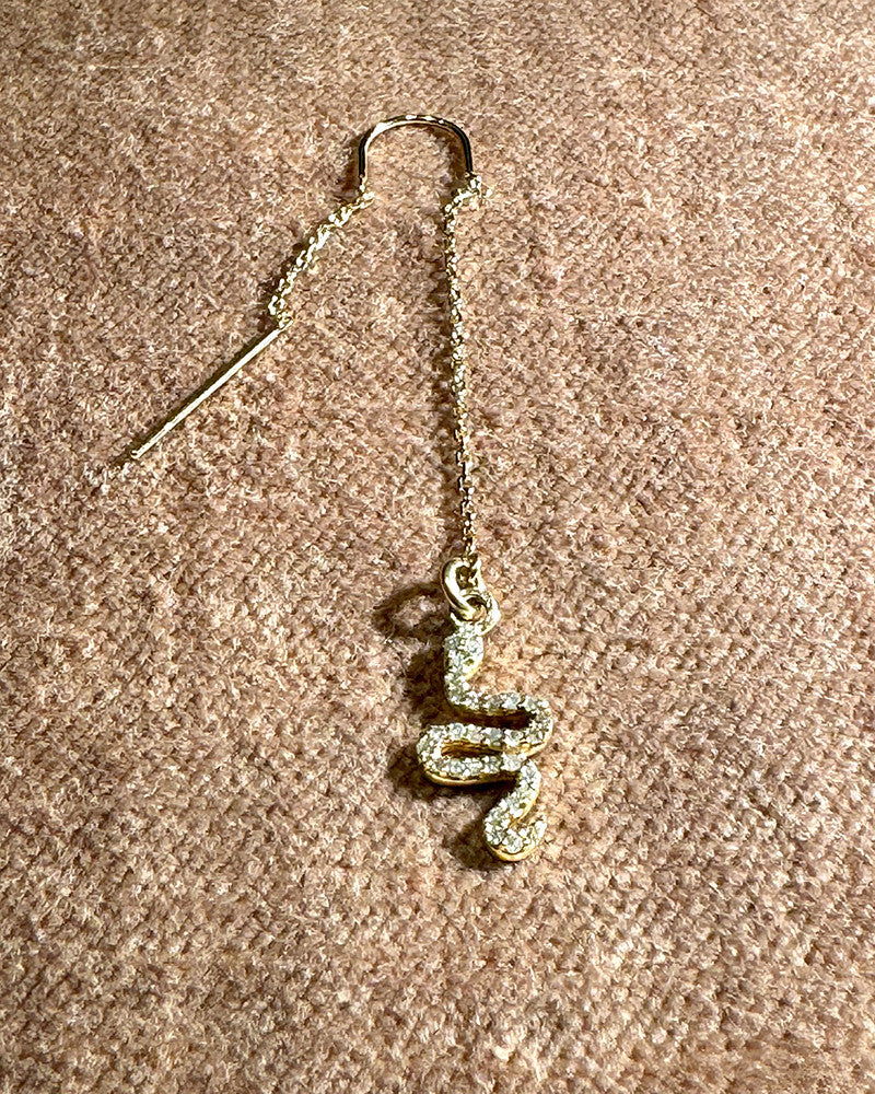 Snake charmer earrings