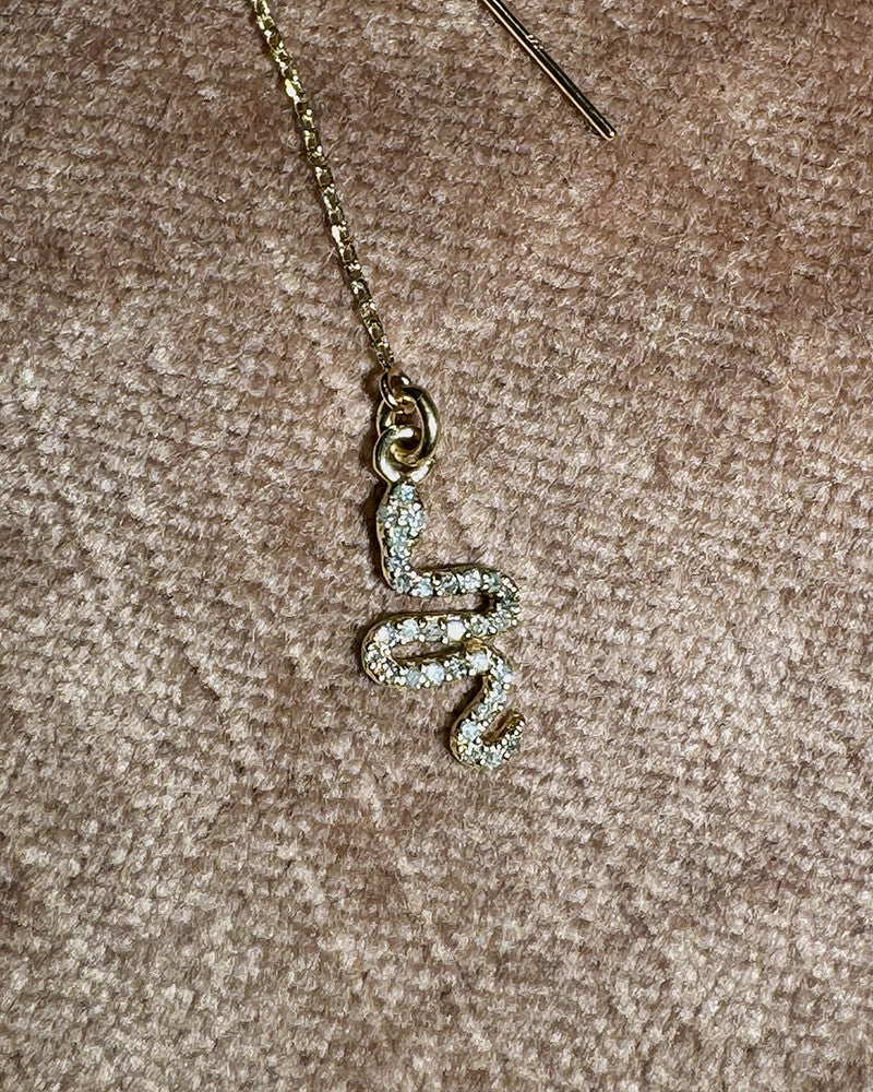 Snake charmer earrings