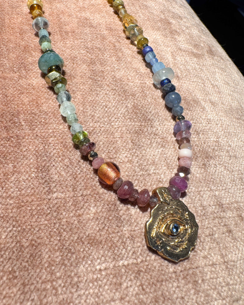 Cosmic eye necklace