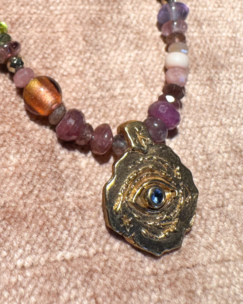 Cosmic eye necklace