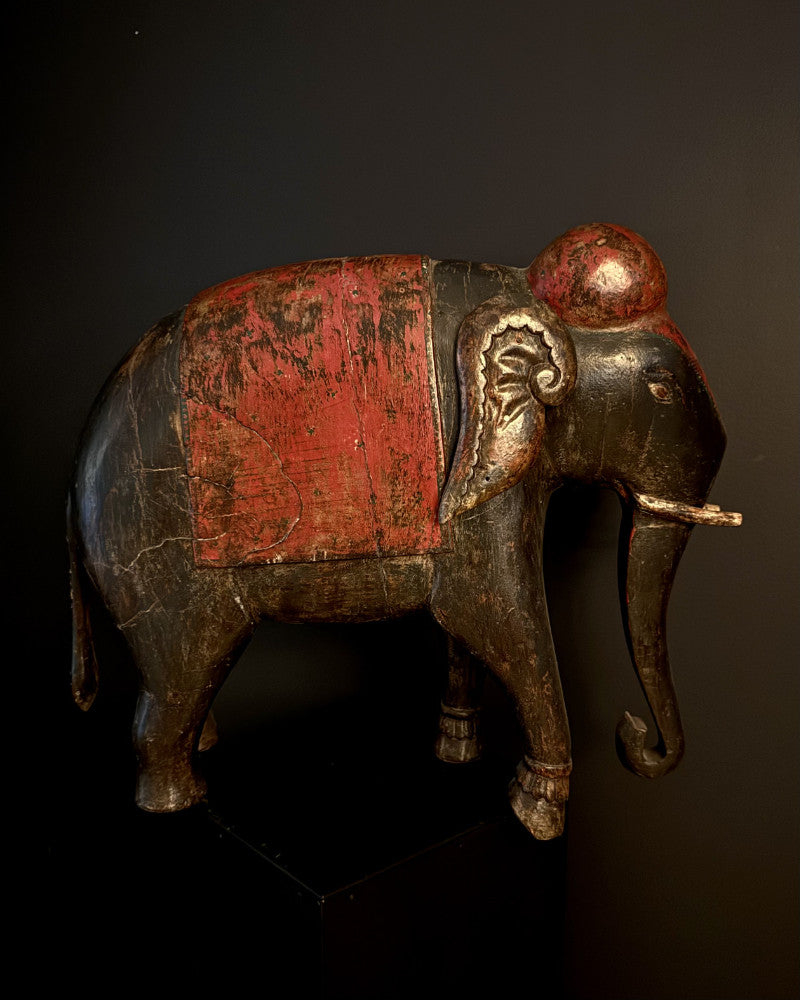 Carved elephant from Rajasthan