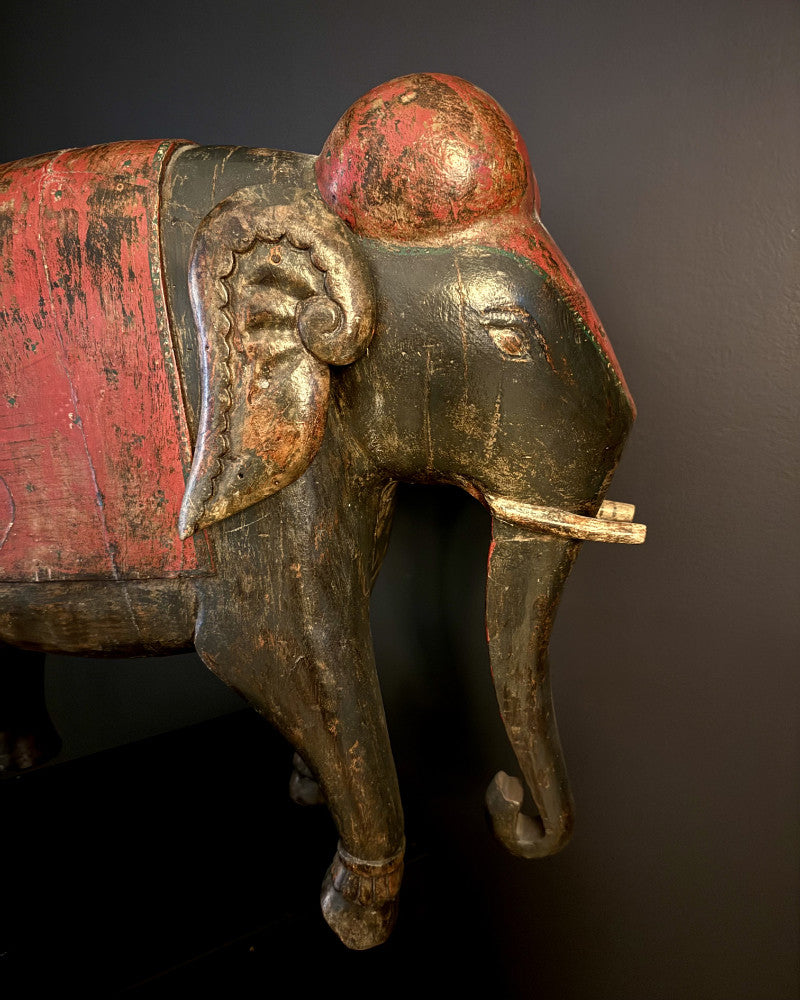 Carved elephant from Rajasthan