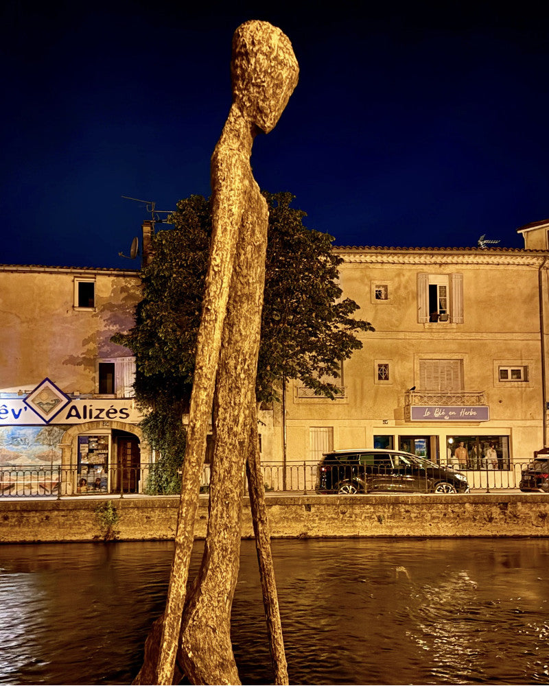 Les marcheurs en bord de Sorgue