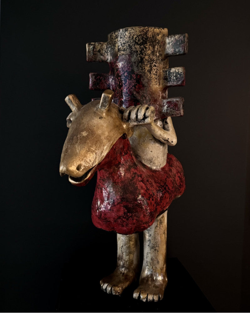 Cavalier rouge masqué