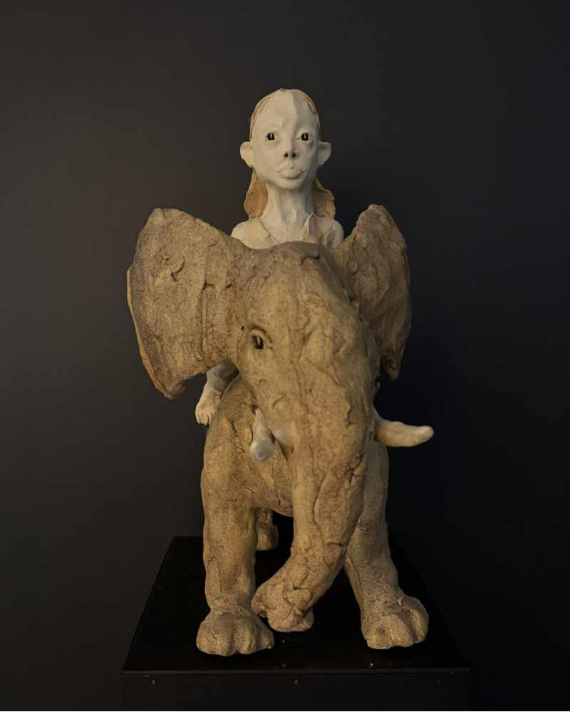 Sur le dos de l'éléphant