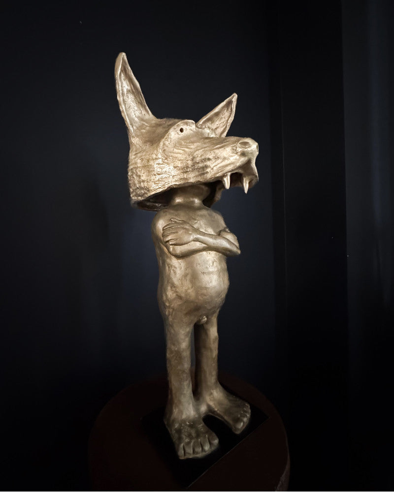 The Wolf Man, numbered bronze